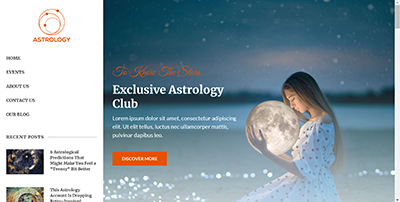 Wordpress Astrology Club Demo Theme Website