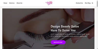 Wordpress Beauty Salon Theme Website