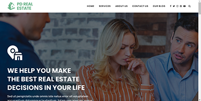 Wordpress Real Estate Demo Theme Website