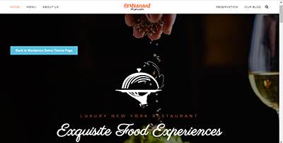 Wordpress Resturant Demo Theme