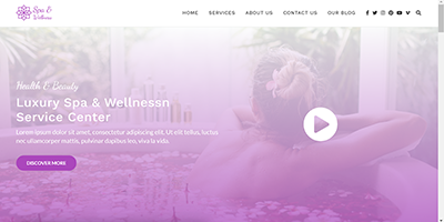Wordpress Spa & Wellness center Theme Website